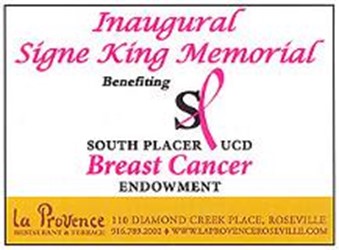 Featured image for Inaugural Signe King Memorial Benefiting South Placer UCD Breast Cancer Endowment